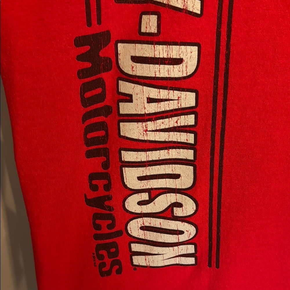 Harley-Davidson Red Short Sleeve T-shirt Sturgis South Dakota 2018 Size S - Picture 4 of 11